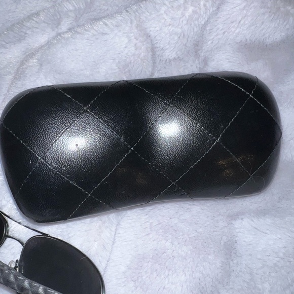 Chanel Aviator Pilot Leather Braided Logo Metal Sun Glasses - Picture 15 of 16